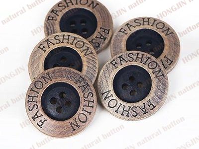 wood button-w11