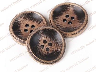 wood button-w23